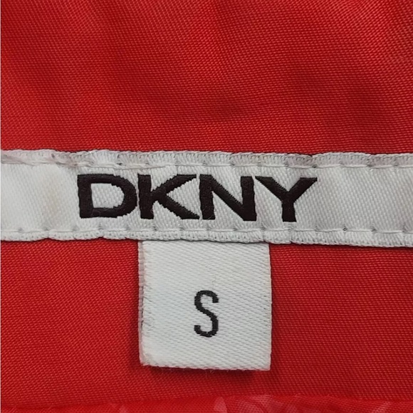 DKNY Trench Coat Womens Small Belted Lightweight Double Breasted Lined Jacket - Picture 5 of 7